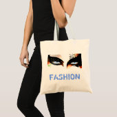 Tote Bag Blue Eyes Mode maquiller (Devant (produit))