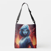 Tote Bag Blue Girl (Achterkant)