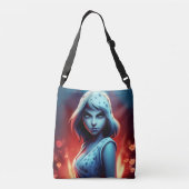 Tote Bag Blue Girl (Achterkant)