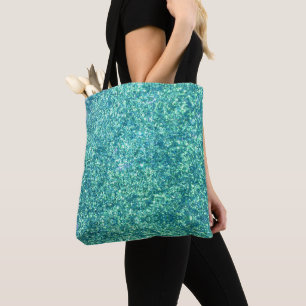 Tote Bag Blue Glitter