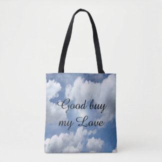 Tote Bag Blue Heaven Nuages I + votre texte et vos idées