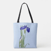 Tote Bag Blue Irises par Ohara Koson (Dos)