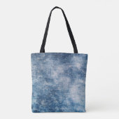 Tote Bag Blue Jeans Denim, Arrière - plan texturé. (Dos)