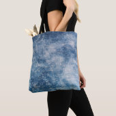 Tote Bag Blue Jeans Denim, Arrière - plan texturé. (De près)