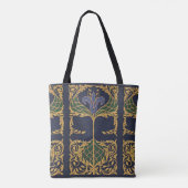 Tote Bag Blue Lily Dark Academia (Dos)