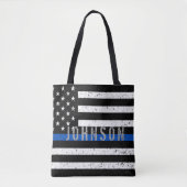 Tote Bag Blue Line mince (Devant)