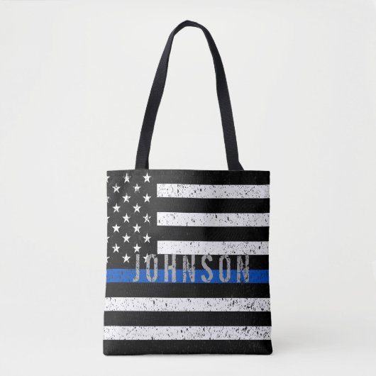 Tote Bag Blue Line mince (Devant)