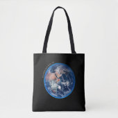 Tote Bag Blue Marble Earth, 2014 Photo satellite (Devant)