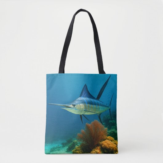 Tote Bag Blue Marlin Glide (Devant)