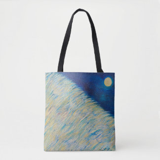 Tote Bag Blue Moon Tote, Shoulder Tote