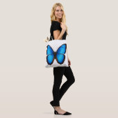 Tote Bag Blue Morpho Brilliance (Sur le modèle)