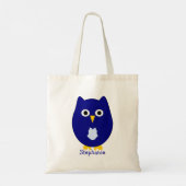 Tote Bag Blue Owl Design Personalised (Dos)