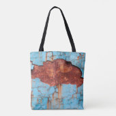Tote Bag Blue paint and rust texture old, paint, texture, a (Dos)