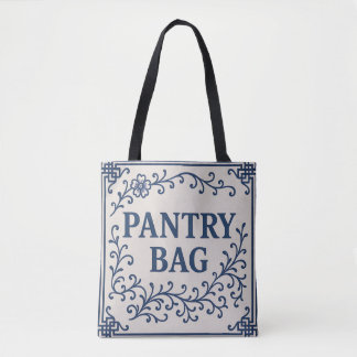 TOTE BAG "BLUE PANTRY BAG" - CHINOISERIE TOTE