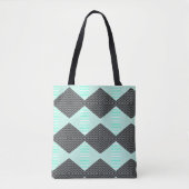 Tote Bag Blue Pattern Shoulder Bag (Devant)
