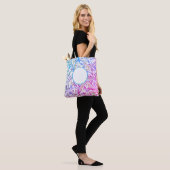 Tote Bag Blue Purple Swirl Personnalisable couleur moderne (Sur le modèle)