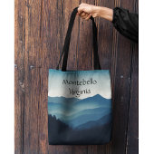 Tote Bag Blue Ridge Mountains, Montebello personnalisable