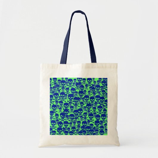 Tote Bag Blue Skulls (Devant)