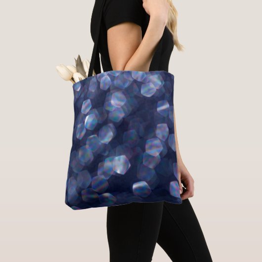 Tote Bag Blue Sparkle (De près)