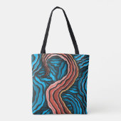 Tote Bag Blue Tentacle (Dos)