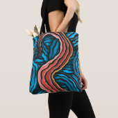 Tote Bag Blue Tentacle (De près)