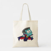 Tote Bag Blue Vampire Boy with Cape Cute Dracula (Dos)