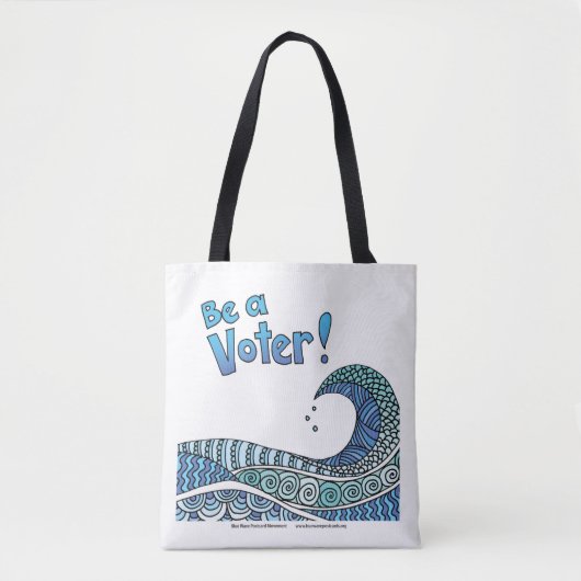 Tote Bag Blue Wave - Be a Voice Fourre-tout (Devant)