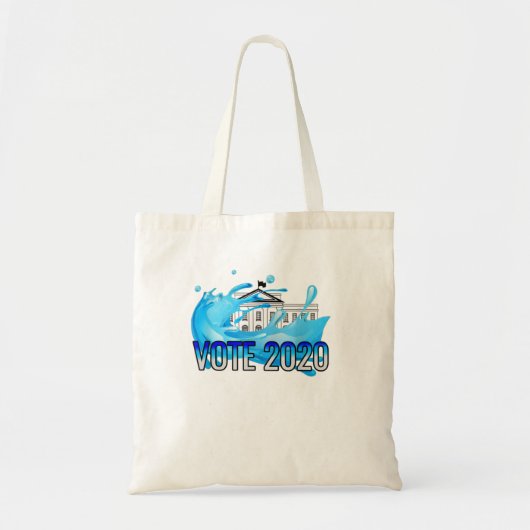 Tote Bag Blue Wave Vote Blue Biden 2020 Democratic El (Devant)