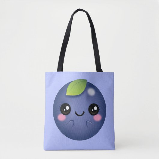 Tote Bag Blueberry de Kawaii (Devant)