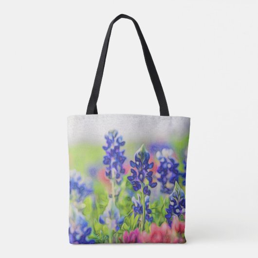 Tote Bag Bluebonnets impressionnistes (Dos)