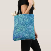 Tote Bag Blues de Poisson (De près)