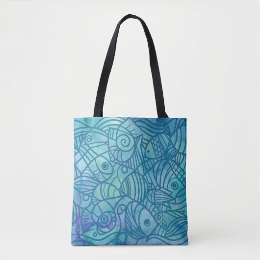 Tote Bag Blues de poisson (Devant)