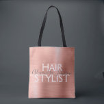 Tote Bag Blush Pink - Rose Gold Foil Hair Styliste Fournitu<br><div class="desc">Blush Pink - Rose Gold Foil Hair Styliste fournitures de beauté sac pour ciseaux,  shampooing ou autres fournitures de salon. Le nom et la profession du contact commercial peuvent être changés pour être utilisés pour n'importe quel type d'entreprise. Veuillez contacter le concepteur pour obtenir d'autres articles correspondants.</div>