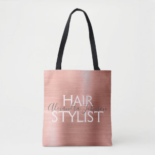 Tote Bag Blush Pink - Rose Gold Foil Hair Styliste Fournitu