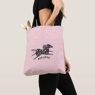 Tote Bag Blush Pink Run Free Christian Faith Shopping