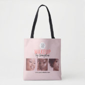 Tote Bag Blush Rose Script 3 Maquillage Photo (Devant)