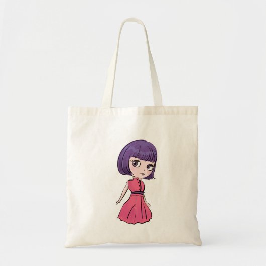 Tote Bag Blythe doll art, mignonne et kawaii illustration (Devant)