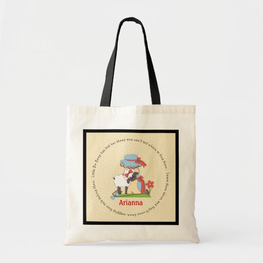 Tote Bag Bo Peep Nursery Rhyme Bag (Devant)