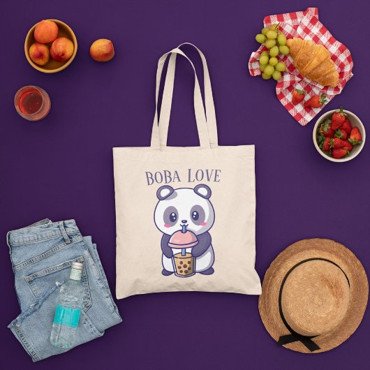 Tote Bag Boba Tea, Buble lait thé