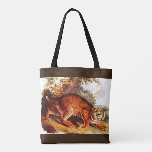 Tote Bag bobcat effrayant (Dos)