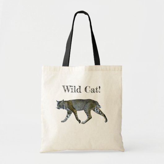 Tote Bag Bobcat Wild Cat (Devant)