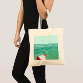 Tote Bag Bobeur de pêche dans l'eau (Devant (produit))