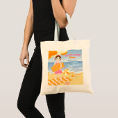 Tote Bag Boboard fille fun plage fête d'anniversaire (Devant (produit))