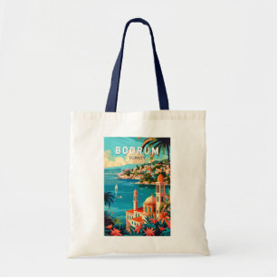 Tote Bag Bodrum Turquie Travel Art Vintage