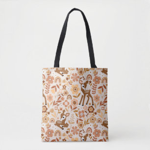 Tote Bag Boeuf mignon cerf modèle floral