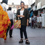 Tote Bag Bohème rayé