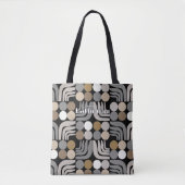 Tote Bag Bohemian Noir Gris (Devant)