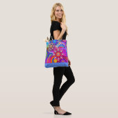 Tote Bag Boho Abstrait design de fleur fourre-tout (Sur le modèle)