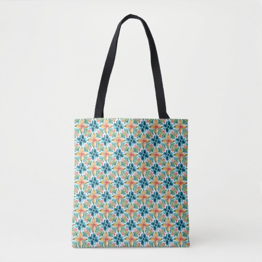 Tote Bag Boho Bliss : Aquarelle Mandala Harmony (Devant)