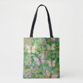Tote Bag Boho Butterflies Boho Style Motif (Devant)